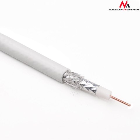 Kabel przewód koncentryczny antenowy/satelitarny Maclean, 1.0CCS RG6, 50M, MCTV-571 Kabel przewód koncentryczny antenowy/satelitarny Maclean, 1.0CCS RG6, 50M, MCTV-571