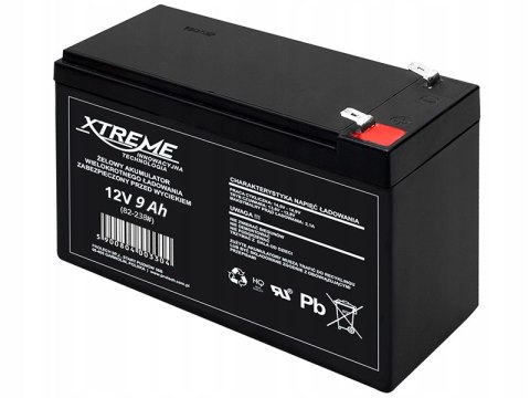 82-238# Akumulator żelowy 12v 9ah xtreme 151x101x66_6,5 82-238# Akumulator żelowy 12v 9ah xtreme 151x101x66_6,5