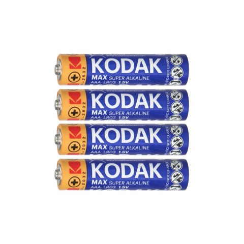 Baterie Kodak MAX Alkaline AAA LR03, 4 szt. Baterie Kodak MAX Alkaline AAA LR03, 4 szt.