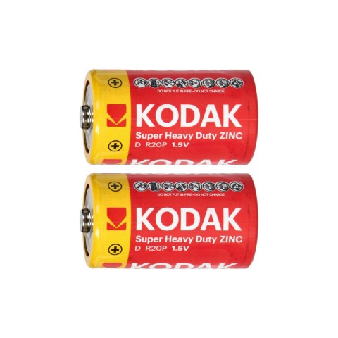 Baterie Kodak ZINC Super Heavy Duty D LR20, 2 szt. Baterie Kodak ZINC Super Heavy Duty D LR20, 2 szt.