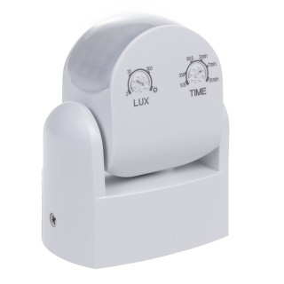 Czujnik ruchu PIR Maclean, na podczerwień, IP65, biały, zasięg 12m, max. obiążenie 800/1200W, MCE468 W,