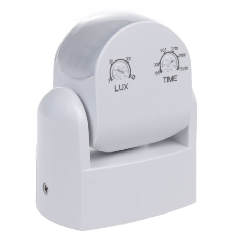 Czujnik ruchu PIR Maclean, na podczerwień, IP65, biały, zasięg 12m, max. obiążenie 800/1200W, MCE468 W,