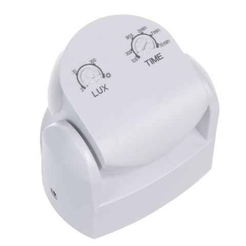 Czujnik ruchu PIR Maclean, na podczerwień, IP65, biały, zasięg 12m, max. obiążenie 800/1200W, MCE468 W,