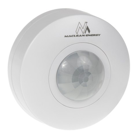 Czujnik ruchu PIR Maclean, zasięg 6m, sufitowy, max. obciążenie 1200W, IP20, MCE314 W Czujnik ruchu PIR Maclean, zasięg 6m, sufitowy, max. obciążenie 1200W, IP20, MCE314 W