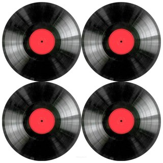 Zestaw podkładek na stół okrągłych 4D - VINYL 