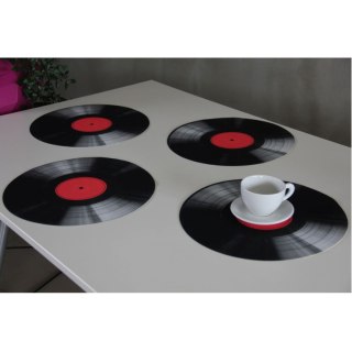 Zestaw podkładek na stół okrągłych 4D - VINYL 