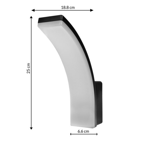 Lampa LED Maclean,kolor czarny, 20W, IP65, 2750lm, barwa neutralna biała (4000K) MCE511 B