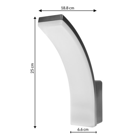 Lampa LED Maclean,kolor szary, 20W, IP65, 2750lm, barwa neutralna biała (4000K) MCE511 GR