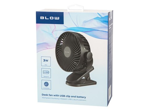 44-505# Wentylator biurkowy z klipsem 15cm usb+akumulator czarny 44-505# Wentylator biurkowy z klipsem 15cm usb+akumulator czarny