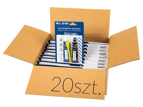 91-485# Klej dwuskładnikowy epoksydowy 2x10ml blow 20szt 91-485# Klej dwuskładnikowy epoksydowy 2x10ml blow 20szt