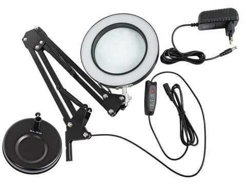 44-169# Lampka biurkowa led lb-23 czarna z lupą" 44-169# Lampka biurkowa led lb-23 czarna z lupą"