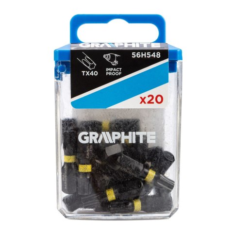 Bity udarowe TX40 x 25 mm, 20 szt. Bity udarowe TX40 x 25 mm, 20 szt.