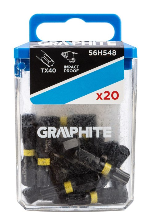 Bity udarowe TX40 x 25 mm, 20 szt. Bity udarowe TX40 x 25 mm, 20 szt.