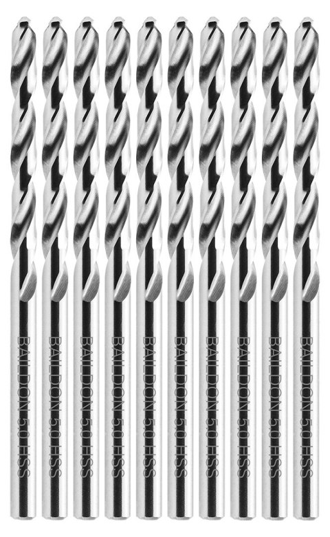 Wiertła do metalu Baildon BASIC DIN 338 RN NWKa 5 mm, HSS (S), 86-52 mm, wielokrotność 10 Wiertła do metalu Baildon BASIC DIN 338 RN NWKa 5 mm, HSS (S), 86-52 mm, wielokrotność 10