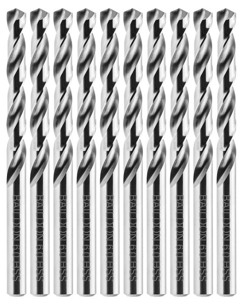 Wiertła do metalu Baildon BASIC DIN 338 RN NWKa 6 mm, HSS (S), 93-57 mm, wielokrotność 10 Wiertła do metalu Baildon BASIC DIN 338 RN NWKa 6 mm, HSS (S), 93-57 mm, wielokrotność 10