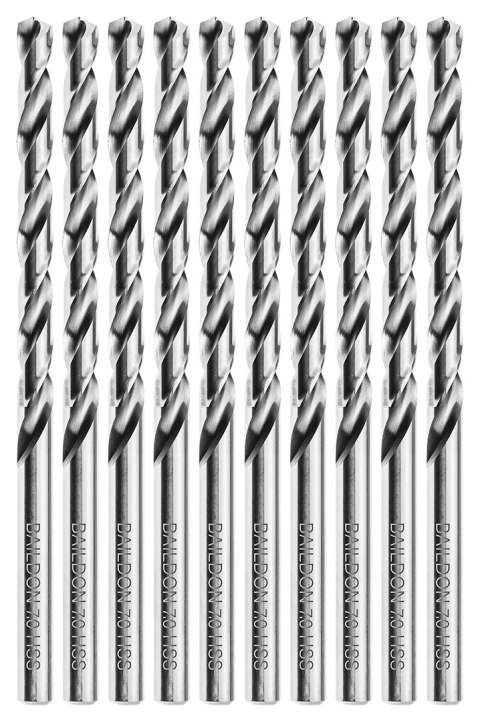 Wiertła do metalu Baildon BASIC DIN 340 RN NWKb 7 mm, HSS (S), 156-102 mm, wielokrotność 10 Wiertła do metalu Baildon BASIC DIN 340 RN NWKb 7 mm, HSS (S), 156-102 mm, wielokrotność 10