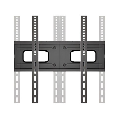 Uchwyt do TV Maclean, max VESA 400x400, 32-75", 50kg, reg.kąta w pionie i poziomie, profil 80-380mm, czarny, MC-788