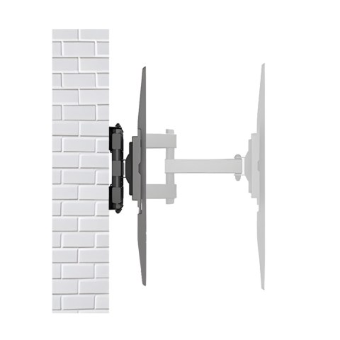 Uchwyt do TV Maclean, max VESA 400x400, 32-75", 50kg, reg.kąta w pionie i poziomie, profil 80-380mm, czarny, MC-788
