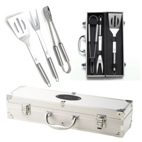 AD 6729 Sztućce do grilla ? zestaw w aluminiowej walizce