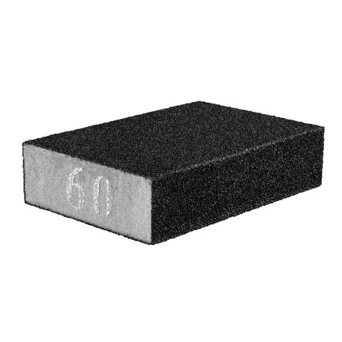 Gąbka ścierna 70 x 25 x 100 mm, K60 Gąbka ścierna 70 x 25 x 100 mm, K60