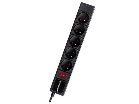 Listwa zasilająca TRACER PowerGear 5 m Black (5 gniazd) Listwa zasilająca TRACER PowerGear 5 m Black (5 gniazd)