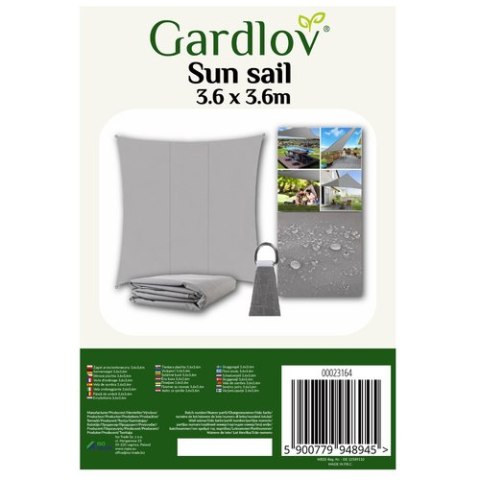 Żagiel przeciwsłoneczny 3.6x3.6m Gardlov 23164