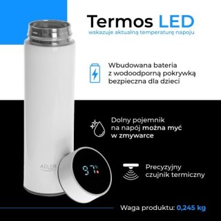 AD 4506 white Termos led 473ml biały