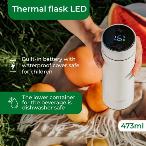 AD 4506 white Termos led 473ml biały