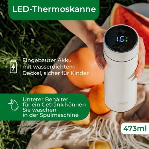 AD 4506 white Termos led 473ml biały