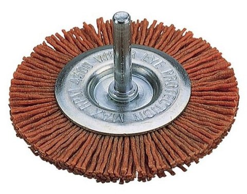 SZCZOTKA TARCZOWA NYLONOWA GRUBA 100MM TRZPIEŃ 6MM SZCZOTKA TARCZOWA NYLONOWA GRUBA 100MM TRZPIEŃ 6MM