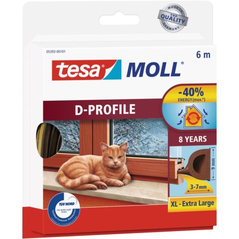 Uszczelka gumowa profil d 6m : 9mm, biała Uszczelka gumowa profil d 6m : 9mm, biała