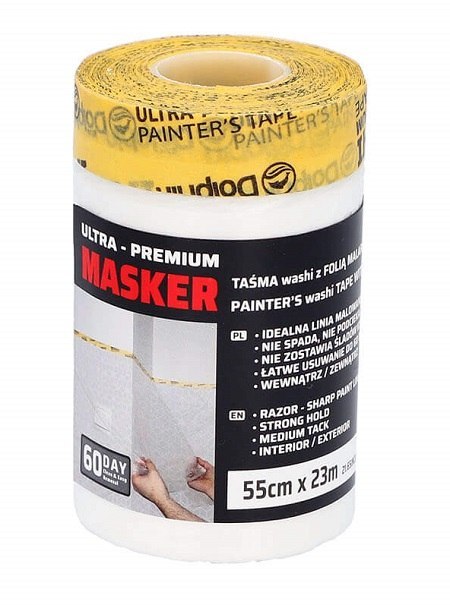 TAŚMA MALARSKA WASHI TAPE 55MM*23M TAŚMA MALARSKA WASHI TAPE 55MM*23M