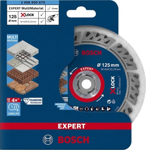 TARCZA DIAMENTOWA EXPERT XLOCK MM 125*2.4MM TARCZA DIAMENTOWA EXPERT XLOCK MM 125*2.4MM