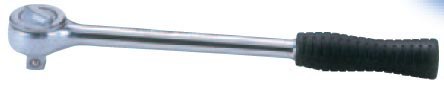GRZECHOTKA 1/2 45 ZĘBÓW CHROM, UCHWYT GUMOWY 250MM GRZECHOTKA 1/2 45 ZĘBÓW CHROM, UCHWYT GUMOWY 250MM