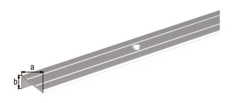 LISTWA SCHODOWA ALUMINIOWA 1000*25*20 LISTWA SCHODOWA ALUMINIOWA 1000*25*20