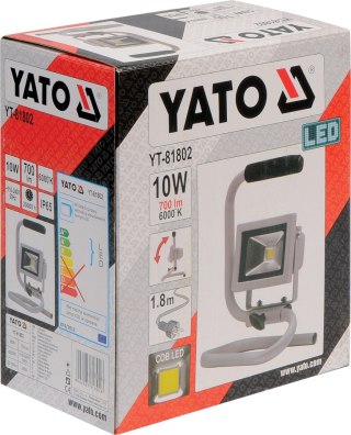 REFLEKTOR DIODOWY PRZENOŚNY 10W 700LM COB