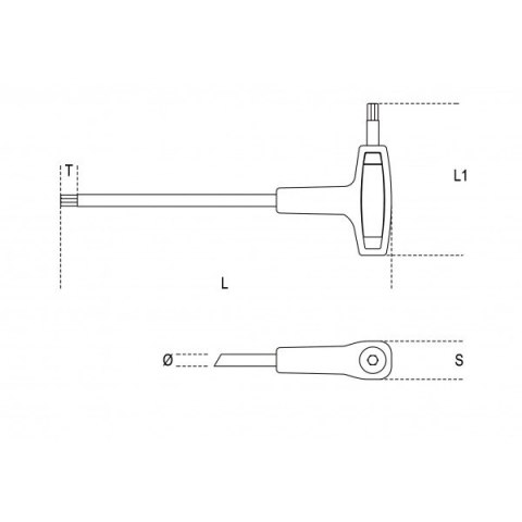 KLUCZ TRZPIENIOWY KĄTOWY 3.5MM KLUCZ TRZPIENIOWY KĄTOWY 3.5MM