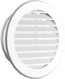 KRATKA OKRAGŁA Z SIATKĄ FI150 185MM BIAŁA