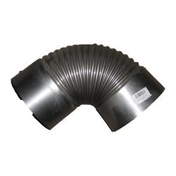KOLANO PIECOWE CZARNE Z BLACHY 1MM 200MM KOLANO PIECOWE CZARNE Z BLACHY 1MM 200MM