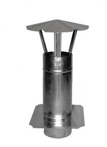 KOMINEK WENTYLACYJNY OCYNKOWANY Z PŁYTĄ 140MM KOMINEK WENTYLACYJNY OCYNKOWANY Z PŁYTĄ 140MM