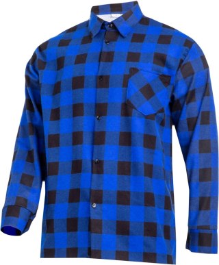 Koszula flanelowa krata niebieska, 170g/m2, "xl", ce, lahti