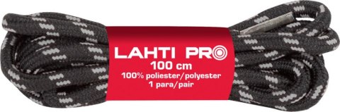 Sznurowadła okrągłe czar-szar l904022p, 10 par, 120cm, lahti Sznurowadła okrągłe czar-szar l904022p, 10 par, 120cm, lahti