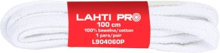 Sznurowadła płask.100% baweł.biał.l904060p,10par,100cm,lahti