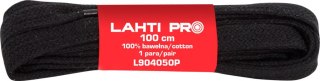 Sznurowadła płask.100% baweł.czar.l904050p,10par,100cm,lahti