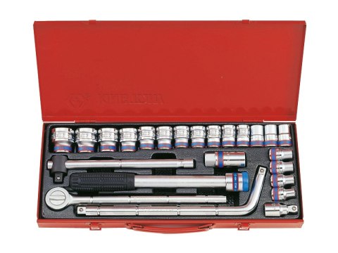 KOMPLET NASADEK 1/2 24SZTUKI 12-KĄTNE 10-32MM KOMPLET NASADEK 1/2 24SZTUKI 12-KĄTNE 10-32MM