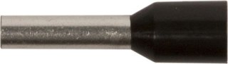 KOŃCÓWKA TULEJKOWA IZOLOWANA 1,5/2.8MM CZARNA 006041 100 SZT