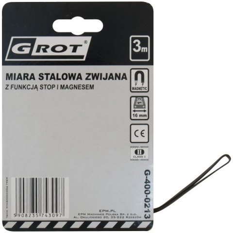 MIARA ZWIJANA GROT 5M*19MM MIARA ZWIJANA GROT 5M*19MM
