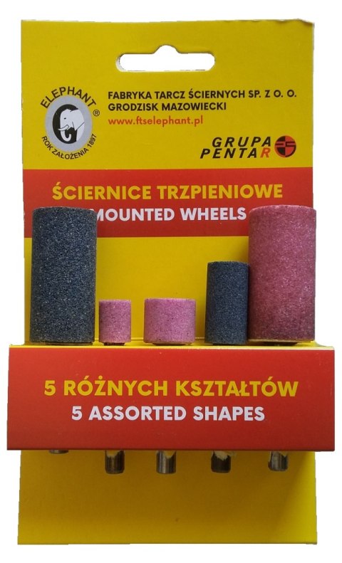 ZESTAW ŚCIERNIC TRZPIENIOWYCH 6MM ZESTAW ŚCIERNIC TRZPIENIOWYCH 6MM
