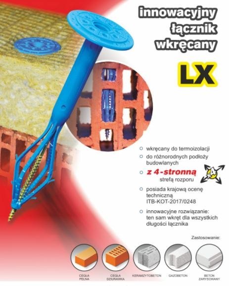 KOŁEK DO TERMOIZOLACJI LX 10*180MM KOŁEK DO TERMOIZOLACJI LX 10*180MM
