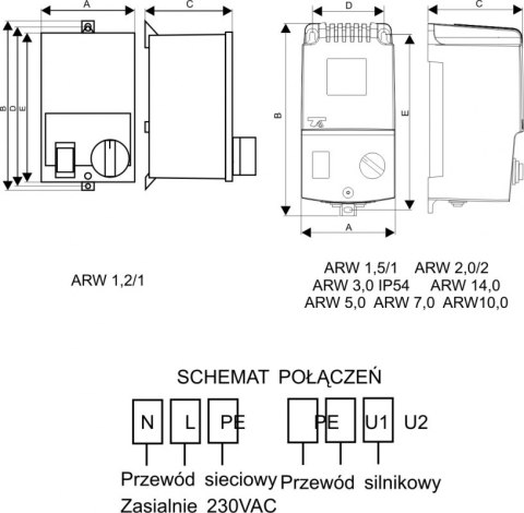 REGULATOR ARW 1.5 IP 54 REGULATOR ARW 1.5 IP 54